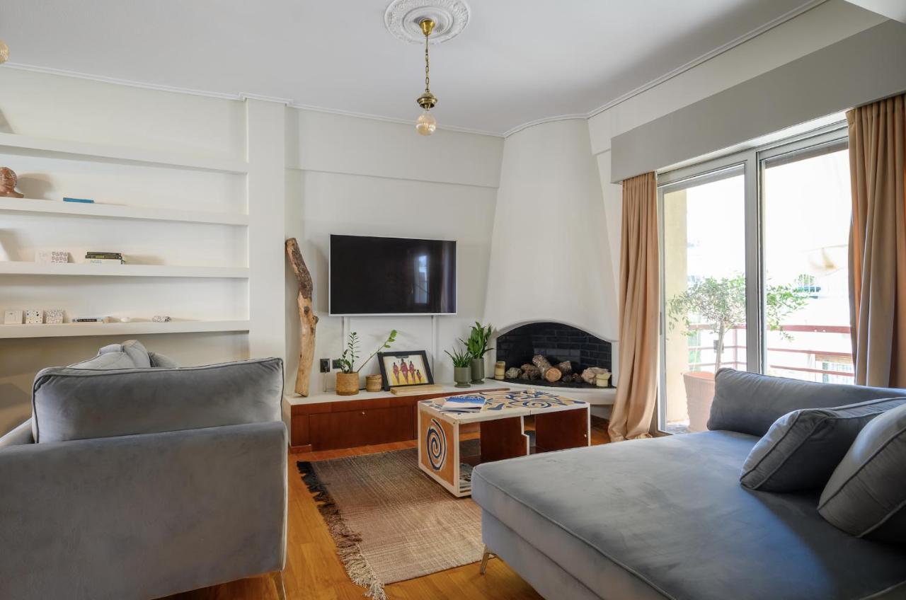 Relaxed Art Deco Maisonette Pagrati Athen Exterior foto
